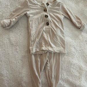 Lou Lou & Company Cream Kids Pajama Set